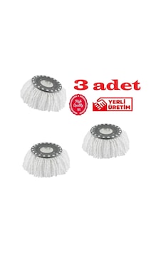 Safir Wermoplast Yedek Mikrofiber Vileda Mop Ucu Başlığı 3 Adet Safir Wermoplast Yedek Mikrofiber Vileda Mop Ucu Başlığı 3 Adet