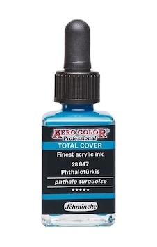 Schmincke Aero Color Akrilik Mürekkep 28 Ml. 847 Phthalo Turquoise Diğer Schmincke Aero Color Akrilik Mürekkep 28 Ml. 847 Phthalo Turquoise Diğer