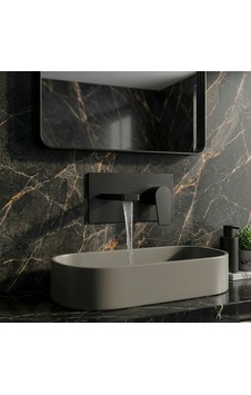 Siyah Ankastre Banyo Lavabo Bataryası Siyah Ankastre Banyo Lavabo Bataryası