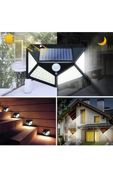 100 Ledli 3 Farklı Aydınlatma Ayarlı Solar Güneş Enerjili Hareket Sensörlü Bahçe Duvar Lambası 5680 100 Ledli 3 Farklı Aydınlatma Ayarlı Solar Güneş Enerjili Hareket Sensörlü Bahçe Duvar Lambası 5680