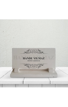 Bk Gift Kişiye Özel Müdür Yardımcısı Taş Masa İsimliği Akgn11115