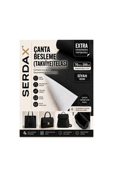 Serdax Extra Kendinden Yapışkanlı Çanta/cüzdan Besleme Takviye Telası Astarı Siyah 70cmx200cm Siyah Siyah Serdax Extra Kendinden Yapışkanlı Çanta/cüzdan Besleme Takviye Telası Astarı Siyah 70cmx200cm Siyah Siyah
