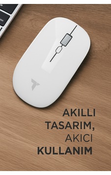 Tm-18 Beyaz Çift Modlu Sessiz Kablosuz Mouse Fare Diğer Tm-18 Beyaz Çift Modlu Sessiz Kablosuz Mouse Fare Diğer
