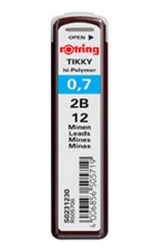 Rotring Tikky Hi-polymer Kurşun Kalem Ucu 0.7 Mm 2b 1adet Rotring Tikky Hi-polymer Kurşun Kalem Ucu 0.7 Mm 2b 1adet