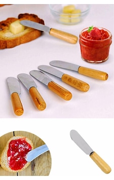 Bambu Saplı 6 Adet Lüx Tereyağı/Recel Bıçağı Bambu Saplı 6 Adet Lüx Tereyağı/Recel Bıçağı