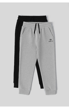 TOMMYLIFE Standart Fit 2li Paket Siyah-gri Melanj Erkek Çocuk Eşofman Alt - 11205 Siyah - Gri TOMMYLIFE Standart Fit 2li Paket Siyah-gri Melanj Erkek Çocuk Eşofman Alt - 11205 Siyah - Gri