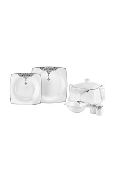 Taç Efser Platin 60 Parça Porselen Yemek Takımı Tac-2240 Taç Efser Platin 60 Parça Porselen Yemek Takımı Tac-2240