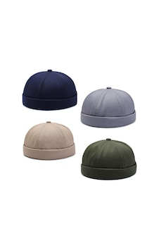 Aida Jewelss 4 Lü Set %100 Pamuk Cap Ayarlanabilir Docker Şapka Yazlık Takke Şapka Retro Şapka Takke Şapka Siyah - Kahverengi Aida Jewelss 4 Lü Set %100 Pamuk Cap Ayarlanabilir Docker Şapka Yazlık Takke Şapka Retro Şapka Takke Şapka Siyah - Kahverengi