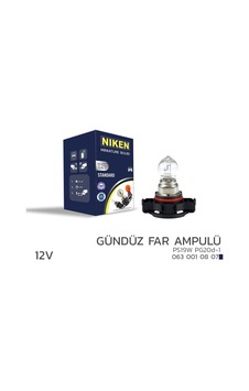 Niken 12v Ps19w Gündüz Far Ampulü Pg20d-1 10 Lu