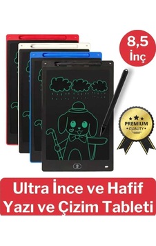 8,5 Inç Writing Lcd Grafik Dijital Kalemli Çizim Tableti Silinebilir Not Yazma Eğitim Yazı Tahtası