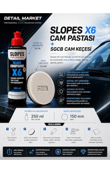 Slopes Cam Çizik Giderici Pasta 250 Ml Ve Sgcb Cam Keçesi 150 Mm Set Slopes Cam Çizik Giderici Pasta 250 Ml Ve Sgcb Cam Keçesi 150 Mm Set