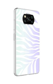 Xiaomi Poco X3 Kılıf Zore M-blue Desenli Kapak Zebra No1 Xiaomi Poco X3 Kılıf Zore M-blue Desenli Kapak Zebra No1