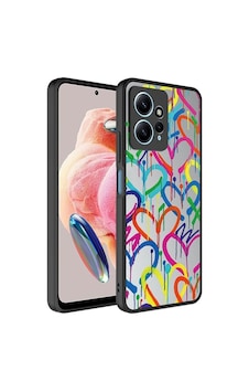 Xiaomi Redmi Note 12 4g Kılıf Aynalı Desenli Kamera Korumalı Parlak Zore Mirror Kapak Kalp Xiaomi Redmi Note 12 4g Kılıf Aynalı Desenli Kamera Korumalı Parlak Zore Mirror Kapak Kalp