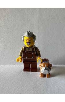 Orjinal Lego Minifigür Man With Dog