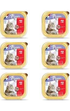 Plaisir Biftek Sığır Etli Pate Kısırlaştırılmış Ve Yetişkin Kedi Yaş Maması 6 x 100 G Plaisir Biftek Sığır Etli Pate Kısırlaştırılmış Ve Yetişkin Kedi Yaş Maması 6 x 100 G