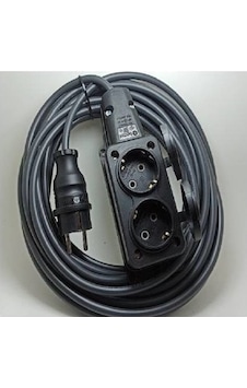 2'li 5 Metre Ip44 Topraklı Kauçuk Uçlu Seyyar Uzatma Kablosu 3x2.5 Mm² 5 M 2'li 5 Metre Ip44 Topraklı Kauçuk Uçlu Seyyar Uzatma Kablosu 3x2.5 Mm² 5 M