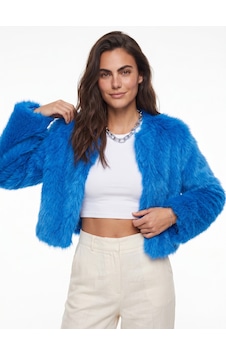 Onloox Kadın Saks Saks Polyester Kumaş Bisiklet Yaka Suni Kürk Detaylı Astarlı Kısa Form Ceket Mont Açık Saks Mavi Onloox Kadın Saks Saks Polyester Kumaş Bisiklet Yaka Suni Kürk Detaylı Astarlı Kısa Form Ceket Mont Açık Saks Mavi