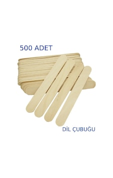 500 Adet Abeslang Geniş Dil Çubuğu Ahşap Büyük Dondurma Dil Basma