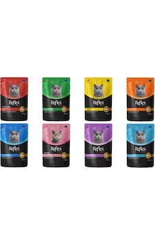 Reflex Plus Pouch Kedi Yaş Mama Çeşitleri 85 Gr X 8 Adet Reflex Plus Pouch Kedi Yaş Mama Çeşitleri 85 Gr X 8 Adet