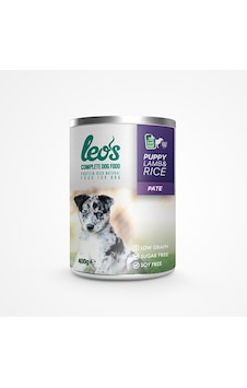 Leos Kuzu Etli ve Pirinçli Pate Konserve Yavru Köpek Maması 12 x 400 G
