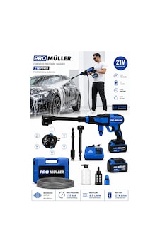 Pro Müller 999 Vf Çift Akülü Bakır Sargılı Su Soğutmalı Profesyonl Yüksek Basınçlı Bahçe Ve Oto Yıkama Pro Müller 999 Vf Çift Akülü Bakır Sargılı Su Soğutmalı Profesyonl Yüksek Basınçlı Bahçe Ve Oto Yıkama
