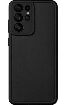 Samsung Galaxy S21 Ultra Uyumlu Kamera Çıkıntılı Mat Silikon Telefon Kılıfı Siyah