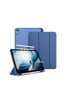 Apple iPad Uyumlu Air 11inç M2/m3 2025-2024 İle Uyumlu Kılıf Cover Kalem Bölmeli Pc Case Lacivert Sku: Zeusb0dy5jngr6 Arka Kapak