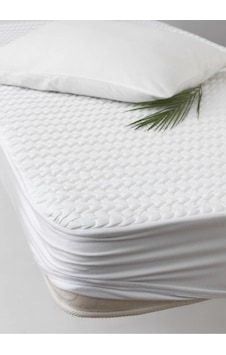 Kapitoneli Fitted Lastikli Sıvı Geçirmez Alez -160x200cm Beyaz Kapitoneli Fitted Lastikli Sıvı Geçirmez Alez -160x200cm Beyaz