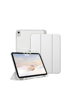 Apple iPad Uyumlu Air 11inç M2/m3 2025-2024 İle Uyumlu Kılıf Cover Kalem Bölmeli Pc Case Gri Sku: Zeusb0dy5gvlb9 Arka Kapak