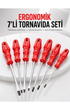 7li Tornavida Seti Düz Ve Yıldız Uçlu Çok Amaçlı Kullanım 56291981 7li Tornavida Seti Düz Ve Yıldız Uçlu Çok Amaçlı Kullanım 56291981