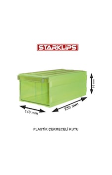 Plastik Çekmece 140 140x95x230 Sk Sarı 5 Adet