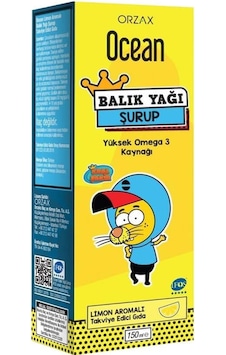 Ocean Balık Yağı Şurubu Limon Aromalı Kral Şakir 150 ML Ocean Balık Yağı Şurubu Limon Aromalı Kral Şakir 150 ML