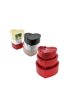 İbico İ12-096 Karton Hediye Kutusu 31x28-27x24-23x20cm 3 Adet Kalp Kurdelalı Kabartma Desen Hediyelik Eşya İbico İ12-096 Karton Hediye Kutusu 31x28-27x24-23x20cm 3 Adet Kalp Kurdelalı Kabartma Desen Hediyelik Eşya