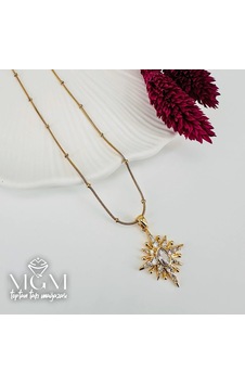 Zirkon Taşlı Zincir: Çelik Çelik Kolye 40+5 Cm - Kl0228 Çok REnkli Zirkon Taşlı Zincir: Çelik Çelik Kolye 40+5 Cm - Kl0228 Çok REnkli