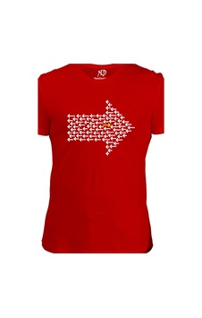 Erkek V Yaka Gri Tshirt Yön Okları 001