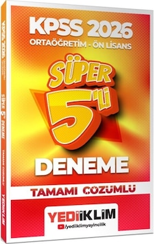 2026 Kpss Ortaöğretim Önlisans Genel Yetenek Genel Kültür Tamamı Çözümlü Süper 5 Deneme Yediiklim 2026 Kpss Ortaöğretim Önlisans Genel Yetenek Genel Kültür Tamamı Çözümlü Süper 5 Deneme Yediiklim