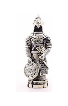 Polyester Üzerine Metal Kaplama Biblo Zırhlı Cevşen Ayetli Asker Gümüş Biblo 3 Boyutlu Küçük Boy 24cm Polyester Üzerine Metal Kaplama Biblo Zırhlı Cevşen Ayetli Asker Gümüş Biblo 3 Boyutlu Küçük Boy 24cm
