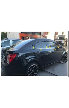 Markadan Chevrolet Aveo Sedan Krom Cam Çıtası 2012 Sonrası 4 Parç Markadan Chevrolet Aveo Sedan Krom Cam Çıtası 2012 Sonrası 4 Parç