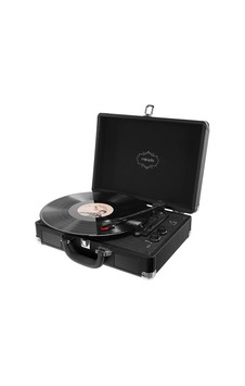 Siyah Turntable Ve Bluetooth Destekli Müzik Deneyimi Siyah Turntable Ve Bluetooth Destekli Müzik Deneyimi