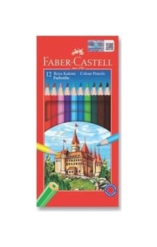 Faber Castell Kuru Boya Kalemi, 12 Renk, Tam Boy, Renkli 124-Pembe Faber Castell Kuru Boya Kalemi, 12 Renk, Tam Boy, Renkli 124-Pembe