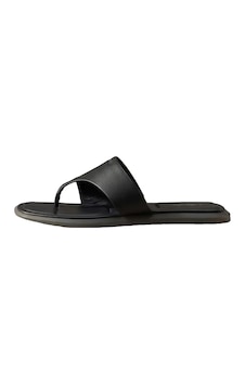 Calvin Klein Flat Sandal Thong Lt, Kadın Siyah Deri Kare Burunlu Parmak Arası Sandalet Calvin Klein Flat Sandal Thong Lt, Kadın Siyah Deri Kare Burunlu Parmak Arası Sandalet