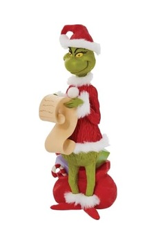 Department 56 Dr. Seuss The Grinch Checking His Heykelcik, 22 Cm, Çok Renkli Department 56 Dr. Seuss The Grinch Checking His Heykelcik, 22 Cm, Çok Renkli