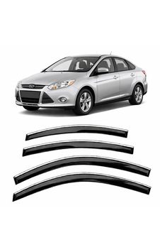 Ford Focus 2011-2018 Slim Krom Cam Rüzgarlığı 4 Parça Ford Focus 2011-2018 Slim Krom Cam Rüzgarlığı 4 Parça