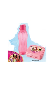 Prenses Set Eco Şişe 500ml Ve Sandviç Kutusu Pembe Set