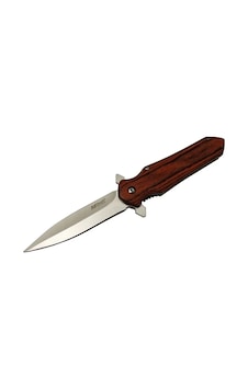Mtech 4-11 Kahverengi Kamp Çakı 21cm- Yarı Otomatik, Kemerlikli, Ahşap Sap Mtech 4-11 Kahverengi Kamp Çakı 21cm- Yarı Otomatik, Kemerlikli, Ahşap Sap