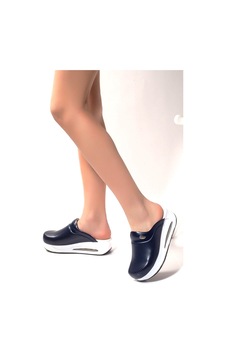 Düz Renk Air Max Ortopedik Kadın Sabo Terlik Lacivert Düz Renk Air Max Ortopedik Kadın Sabo Terlik Lacivert