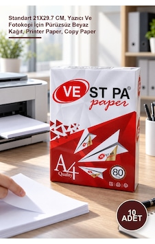 10 Adet A4 Fotokopi Kağıdı Standart 21x29.7 Cm, Yazıcı Ve Fotokopi İçin Pürüzsüz Beyaz Kağıt, Printer Paper, Copy Paper 10 Adet A4 Fotokopi Kağıdı Standart 21x29.7 Cm, Yazıcı Ve Fotokopi İçin Pürüzsüz Beyaz Kağıt, Printer Paper, Copy Paper