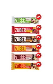 Züber Meyveli Bar Şöleni 40gr X12 Adet Antep Fıstıklı,yer Fıstıklı,çilekli,fındıklı,portakallı, Vanilyalı