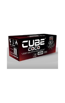 Cubecoco Nargile Kömürü 1kg 27mm 1. Sınıf Nargile Kömürü %100 Hindistan Cevizi Kabuğu