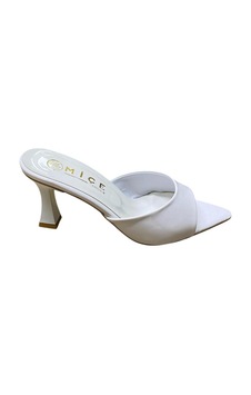 Miçe Shoes Kadın İnce Topuk Abiye Günlük Terlik Beyaz - 873684040 Beyaz Miçe Shoes Kadın İnce Topuk Abiye Günlük Terlik Beyaz - 873684040 Beyaz